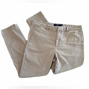 Polo Ralph Lauren Women’s Tapered Chino Pants Khaki Tan Cotton Blend Size 10